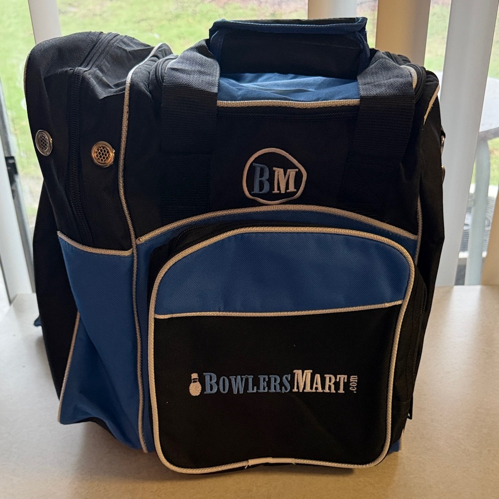 Black & Blue Bowling Bag by
